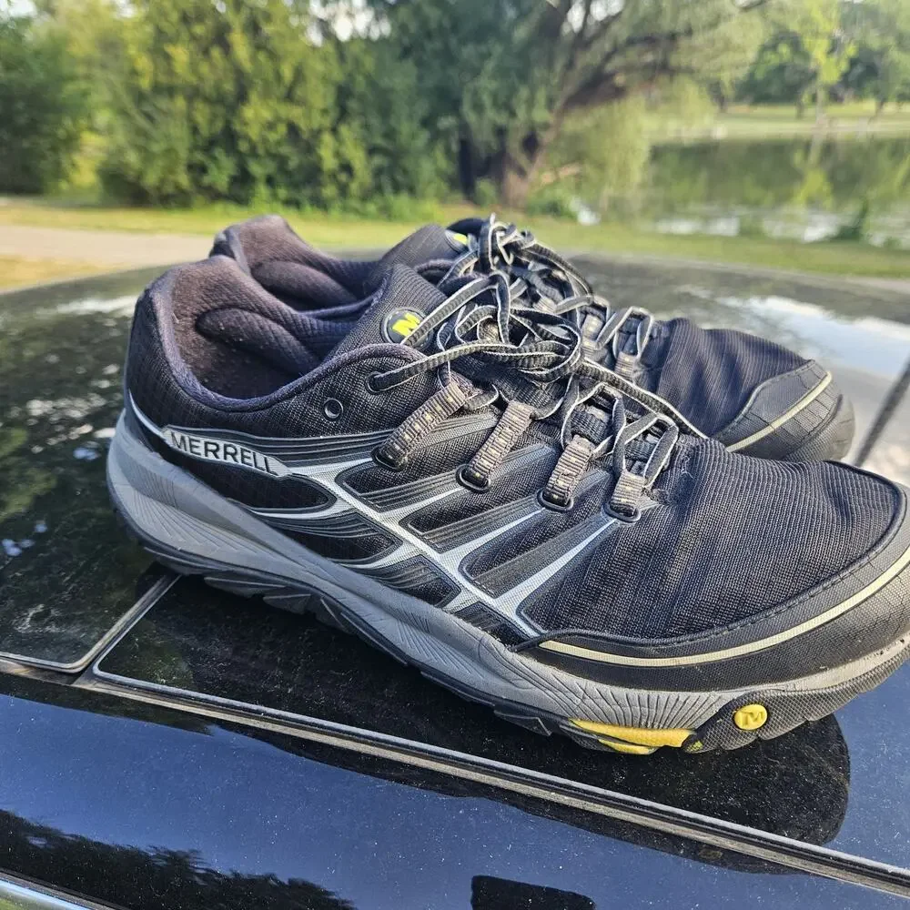 Merrell All Out Rush Men's Trail Running Shoes J06485 Black Grey Size 12